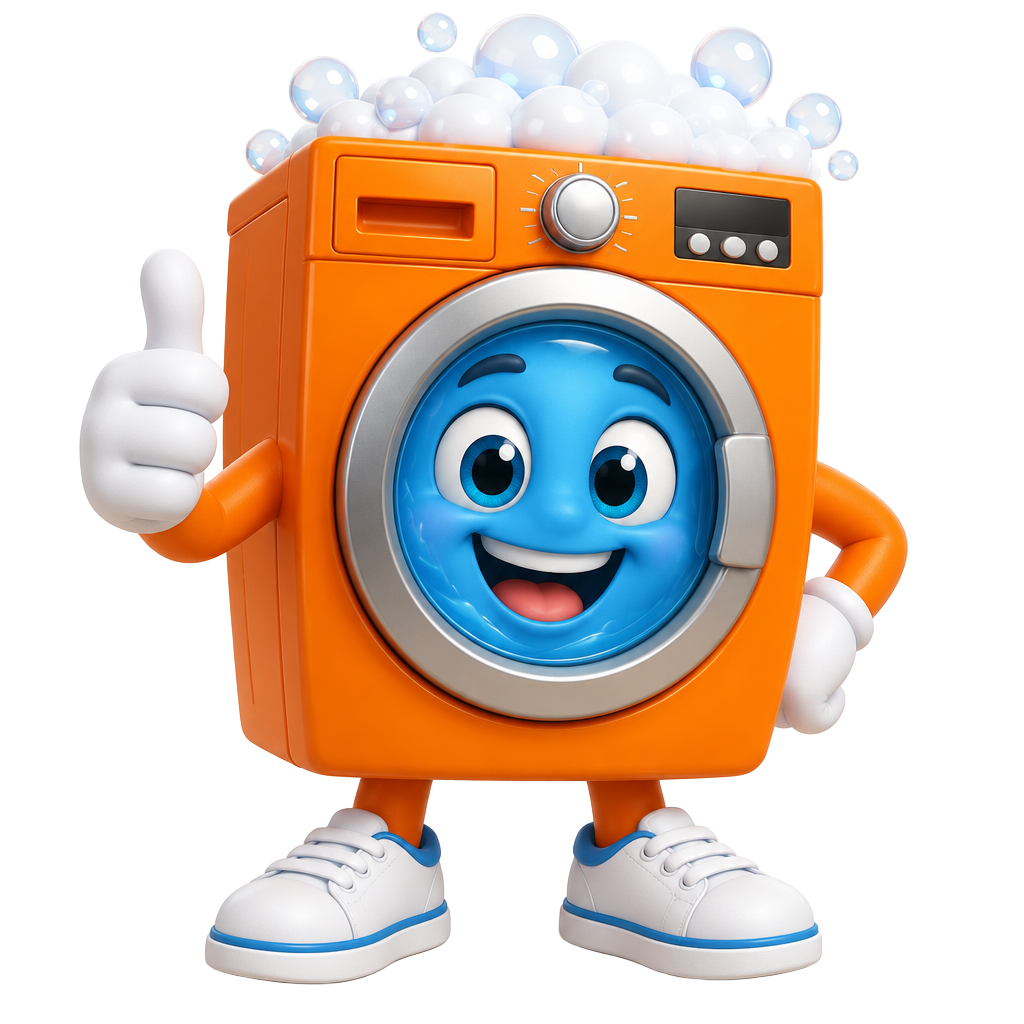 Mascote Leve Lavanderia